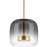 804008 Люстра CUPOLA LED 9W 450LM ЗОЛОТО/ДЫМЧАТЫЙ 3000K