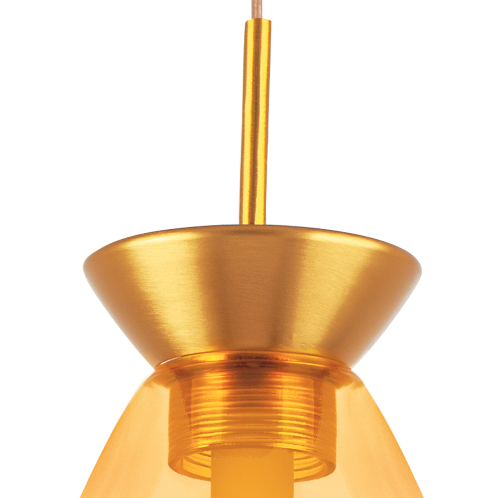 805113 Люстра COLORE LED 1х4W 220LM ЗОЛОТО/ЯНТАРЬ 3000K