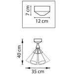 757070 Люстра CONE 7х10W (led) E14 КОФЕЙНЫЙ/БЕЛЫЙ