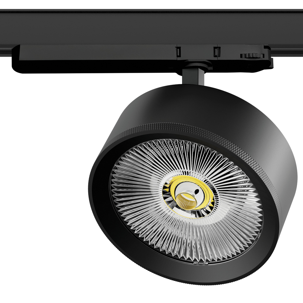 A5747TRIAC Светильник ALTA PRO для трековой системы Quattro с управлением TRIAC LED 35W 3230LM 36G ЧЕРНЫЙ 4000K с адаптером (215747 + 594057)