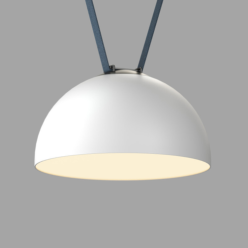 Купить DK5563-WH+BK Cветильник для трека-ремня Belty, серия Flow со светодиодом, D300*H171мм, 48V DC, 28W, RA90, 120°, 3000K, IP20, белый с черным, алюминий