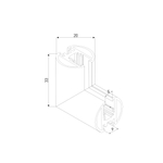 Mini Magnetic Коннектор угловой внутренний для накладного шинопровода Round черный 85216/00