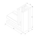 Коннектор угловой для накладного шинопровода Mini Magnetic 85179/00