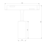 Умный трековый светильник 5W 2700-6500K Dim Cantors Slim Magnetic 85071/01