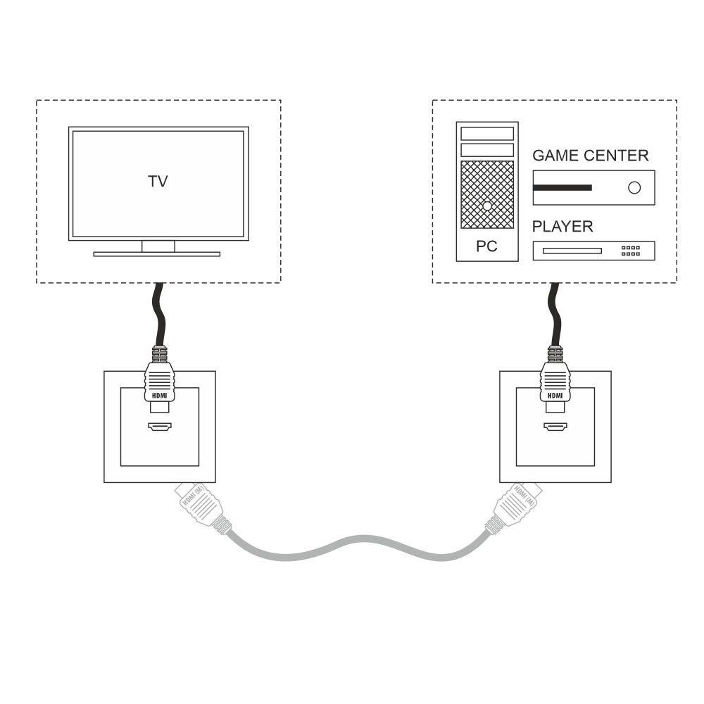 Розетка HDMI серебряный WL06-60-11
