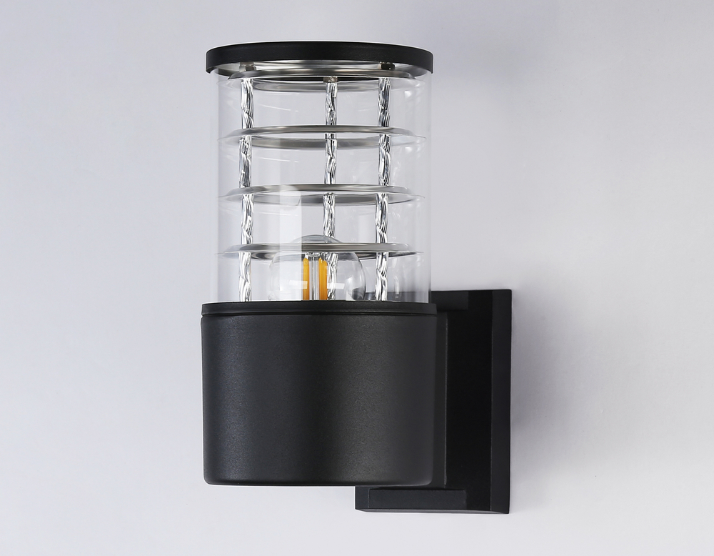 ST2522 BK/CL черный/прозрачный IP54 E27 max 40W 200*110*155
