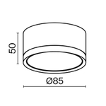 Потолочный светильник Technical C086CL-GX53-SRD-BG