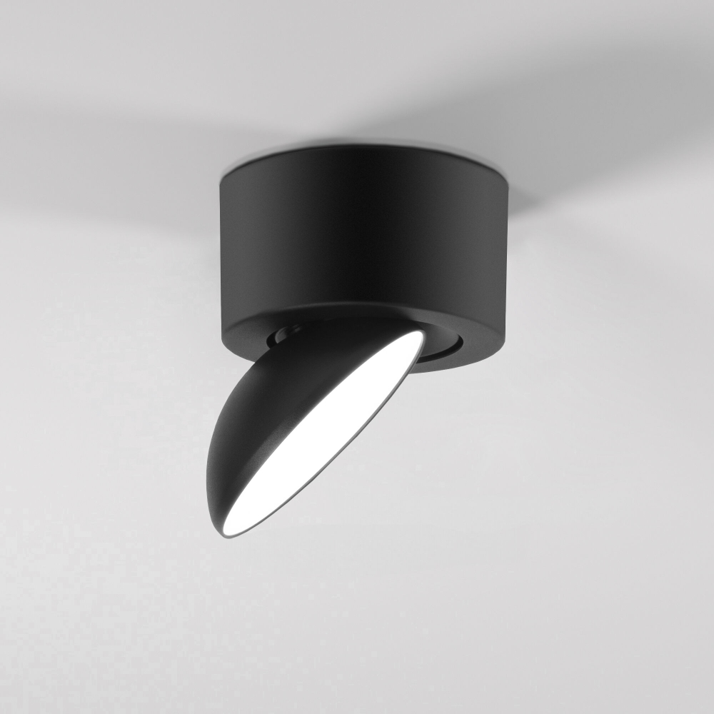Светильник накладной поворотный светодиодный Smooth 10W 4000K черный 25053/LED
