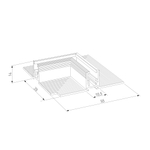 Коннектор угловой для встраиваемого шинопровода Mini Magnetic 85177/00