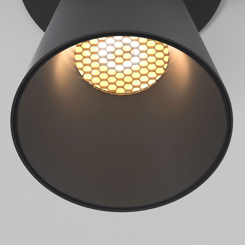 светильник встраиваемый с антибликовой решеткой Bell 8W 3000K черный 25097/LED