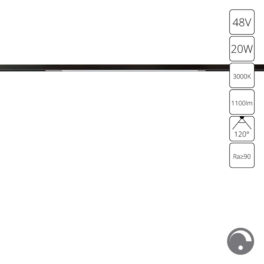 Магнитный трековый светильник Arte Lamp OPTIMA 0.1-10V A7494PL-1BK