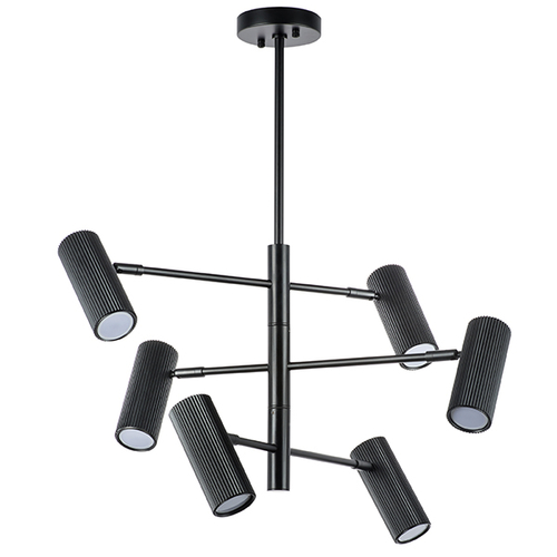 Купить 718267 Люстра ROMA 6х28W GU10 (led) ЧЕРНЫЙ