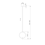 Подвесной светильник 50257/1 LED никель