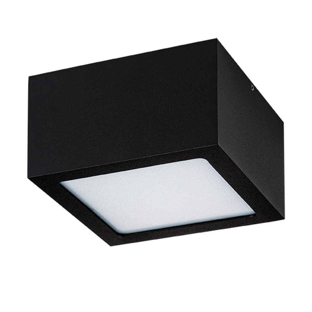 380273 Светильник ZOLLA QUAD LED-SQ 8W 640LM ЧЕРНЫЙ 3000K IP65