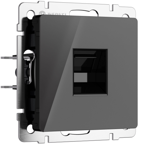 Купить Розетка Ethernet RJ-45 (черный акрил) W1181048