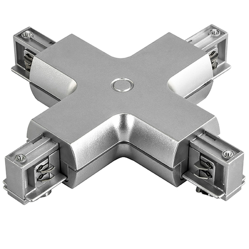 Купить 504149 Соединитель трековый трехфазный BARRA X-образный СЕРЫЙ