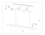 TN71336 WH белый LED 10W 4200K 945*60*1060