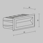 Подсветка для лестниц Outdoor O045SL-L3B3K