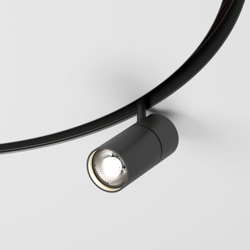 Купить Slim Magnetic Трековый светильник для радиусного шинопровода 12W 4200K Comfi чёрный Ø 800мм 85188/01