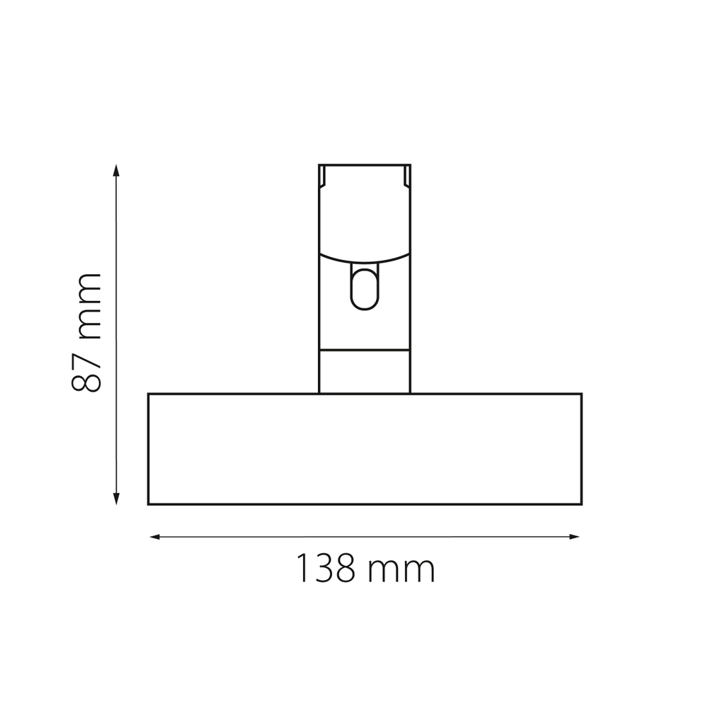 207537 Светильник 48V д/1-фазн трека DUE LED 20W 1070LM 100G ЧЕРНЫЙ 3000K IP20