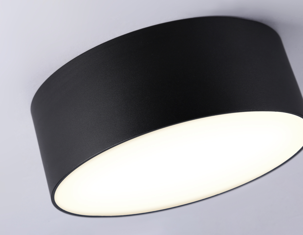 FV5513 BK черный LED 15W 3000K D120*58 (Без ПДУ)