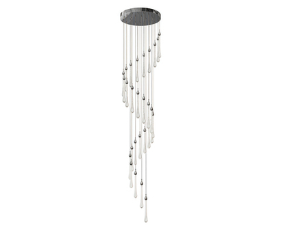 07860-28A,02 Люстра каскадная Асмер хром Led 84W