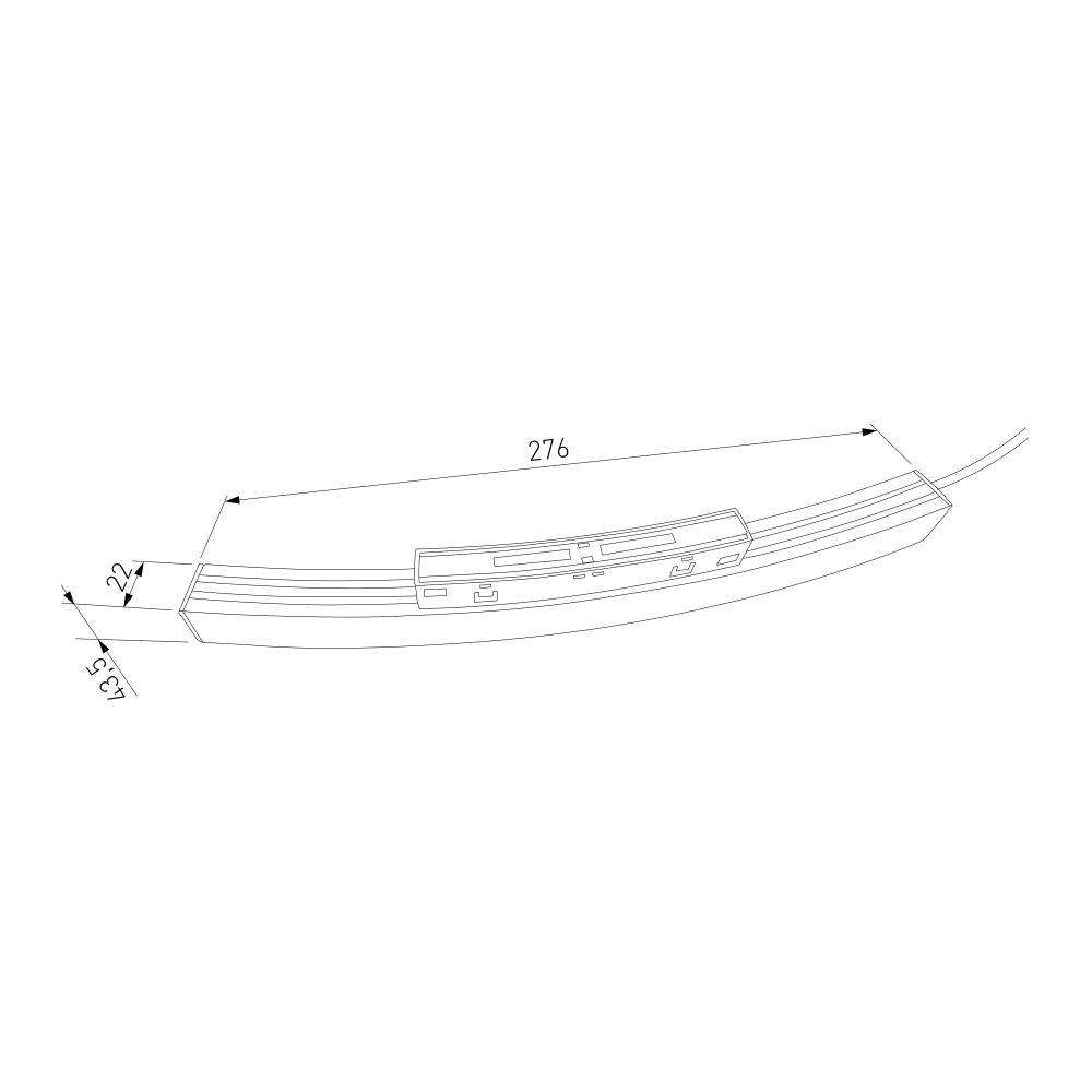 Slim Magnetic Блок питания 100W для радиусного шинопровода черный Ø 1200mm 95057/00 95057/00