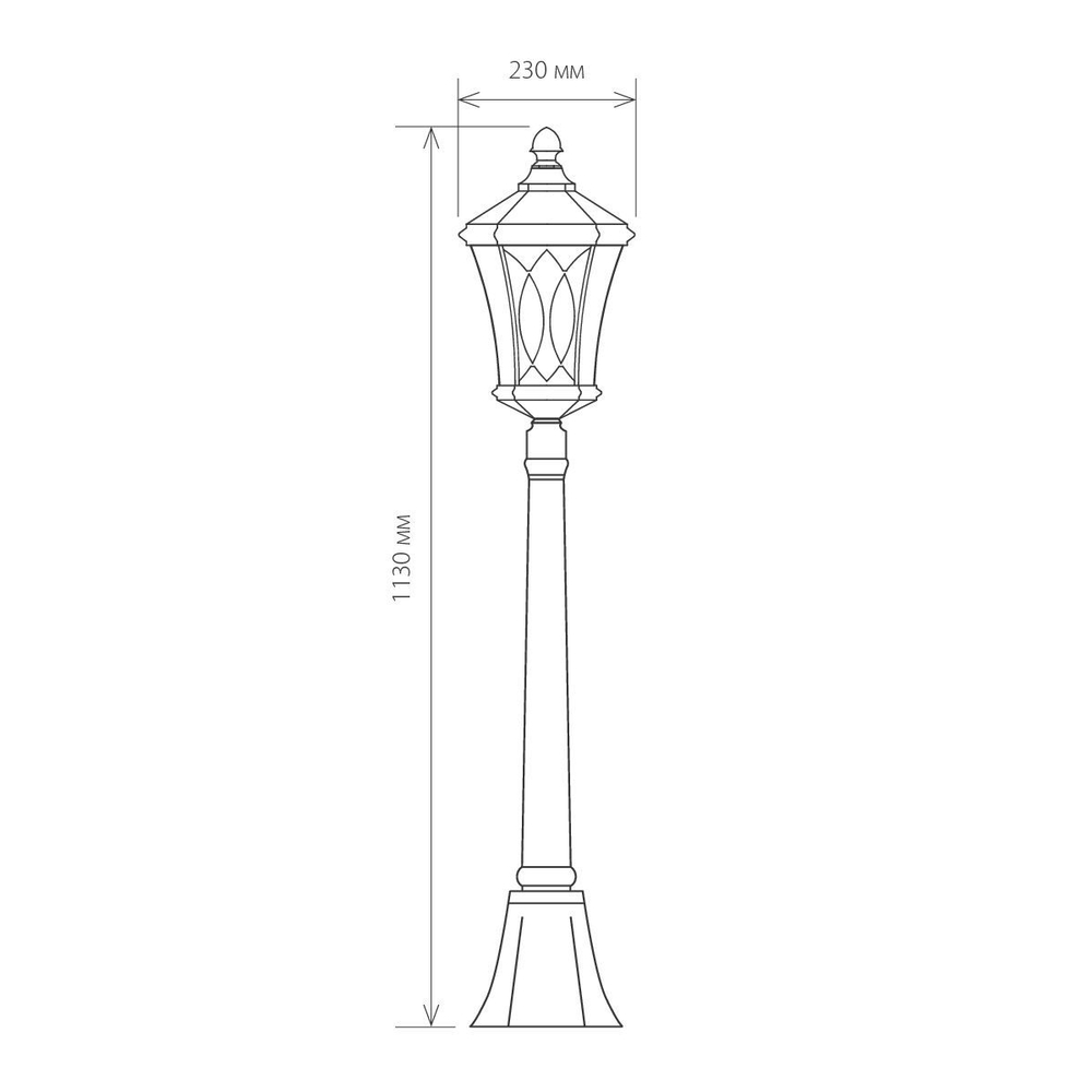 Уличный светильник на столбе Virgo F капучино IP44 GLXT-1450F капучино