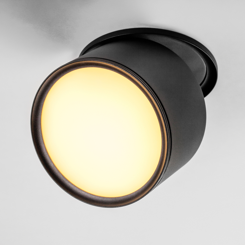 215857 Светильник ACUTO LED 12W 880LM 120G ЧЕРНЫЙ 3000/4000/6000K