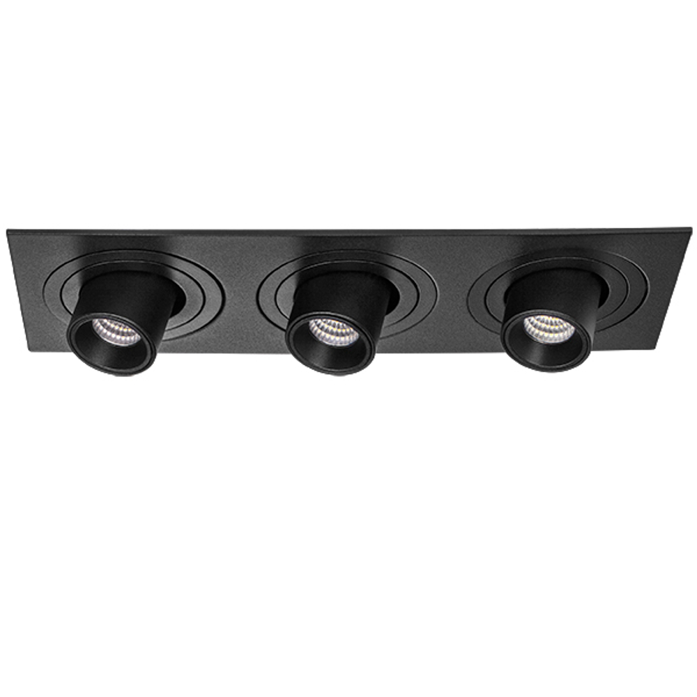 i537174 Светильник INTERO TUBO LED 7W*3 360LM*3 60G ЧЕРНЫЙ 4000K (217537+217174+217174+217174)