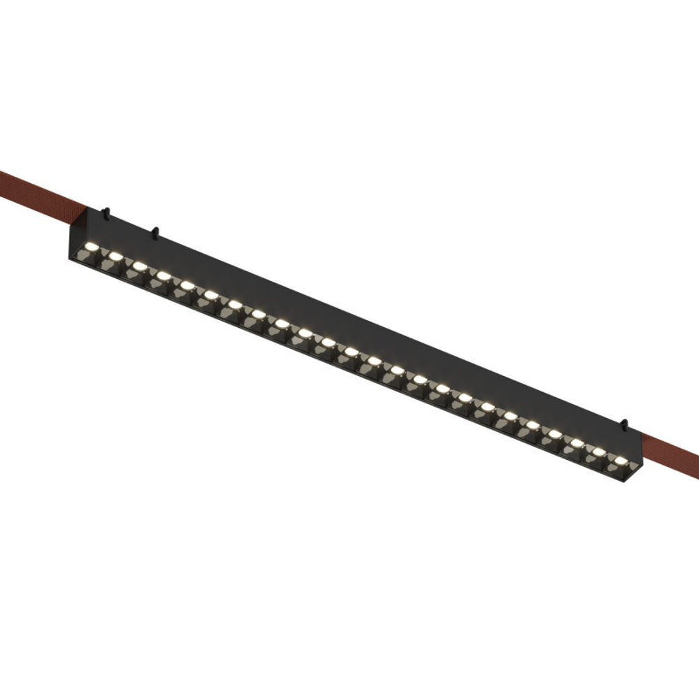 DK5672-BK Cветильник для трека-ремня Belty Smart, серия Grill, со светодиодом, L642*W40*H45мм, 48V DC, 24W, RA90, 24°, 2700-6000K, IP20, черный, алюминий
