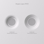 DK2080-WH Встраиваемый точечный светильник для натяжных ПВХ потолков INVIZ, IP 20, до 9 Вт, GU10, LED, белый, ABS-пластик