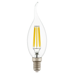933604 Лампа энергосберегающая LED FILAMENT 220V CA35 E14 6W=65W 400-430LM 360G CL 4000K 30000H