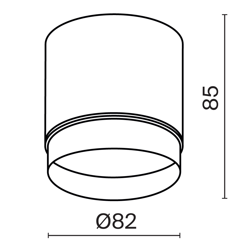 Потолочный светильник Technical C088CL-GX53-W