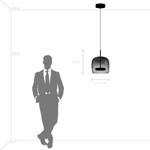 804018 Люстра CUPOLA LED 1х18W 900LM ЗОЛОТО/ДЫМЧАТЫЙ 3000K