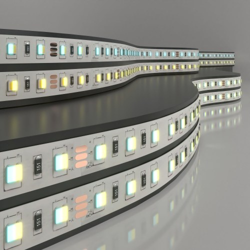 Купить Светодиодная лента 24 В 10 Вт/м 60 LED/м 5050 IP20, MIX теплый белый 3300K/холодный белый 6500K, 5 м Лента светодиодная 24V 10W 60LED 5050 IP20 MIX теплый белый/холодный белый, 5м