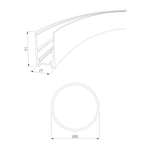 Slim Magnetic Накладной радиусный шинопровод черный ⌀ 800мм 85160/00 85160/00