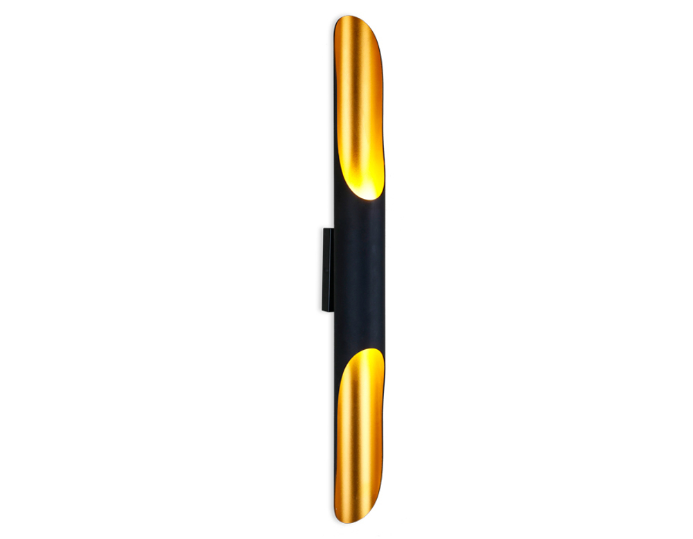FW237/2 BK/GD черный/золото G9/2 max 40W 600*60*80  (лампы LED G9 7W 4200K в комплекте)