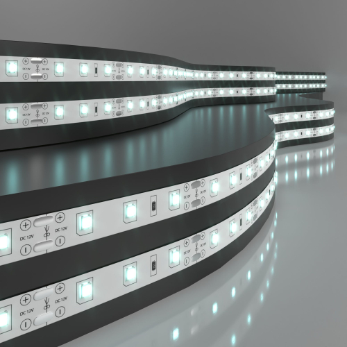 Купить Светодиодная лента 12 В 4,8 Вт/м 60 Led/м 2835 IP20, холодный белый 6500К, 5 м Лента светодиодная 12V 4,8W 60Led 2835 IP20 холодный белый, 5м