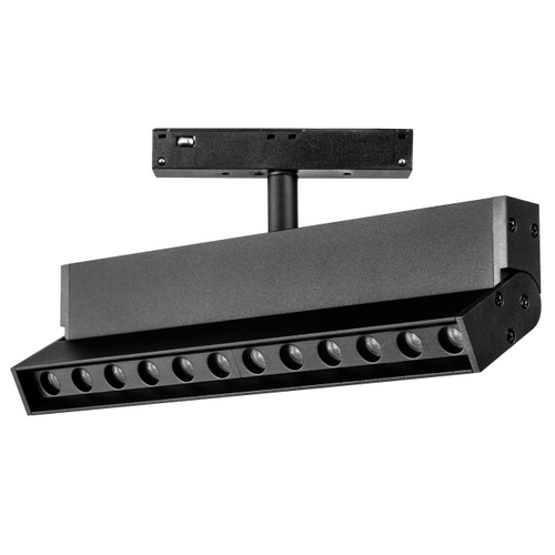 Купить 259037 Светильник 48V поворотный д/трека UNO LED 12W 800LM 24G ЧЕРНЫЙ МАТОВЫЙ 3000K