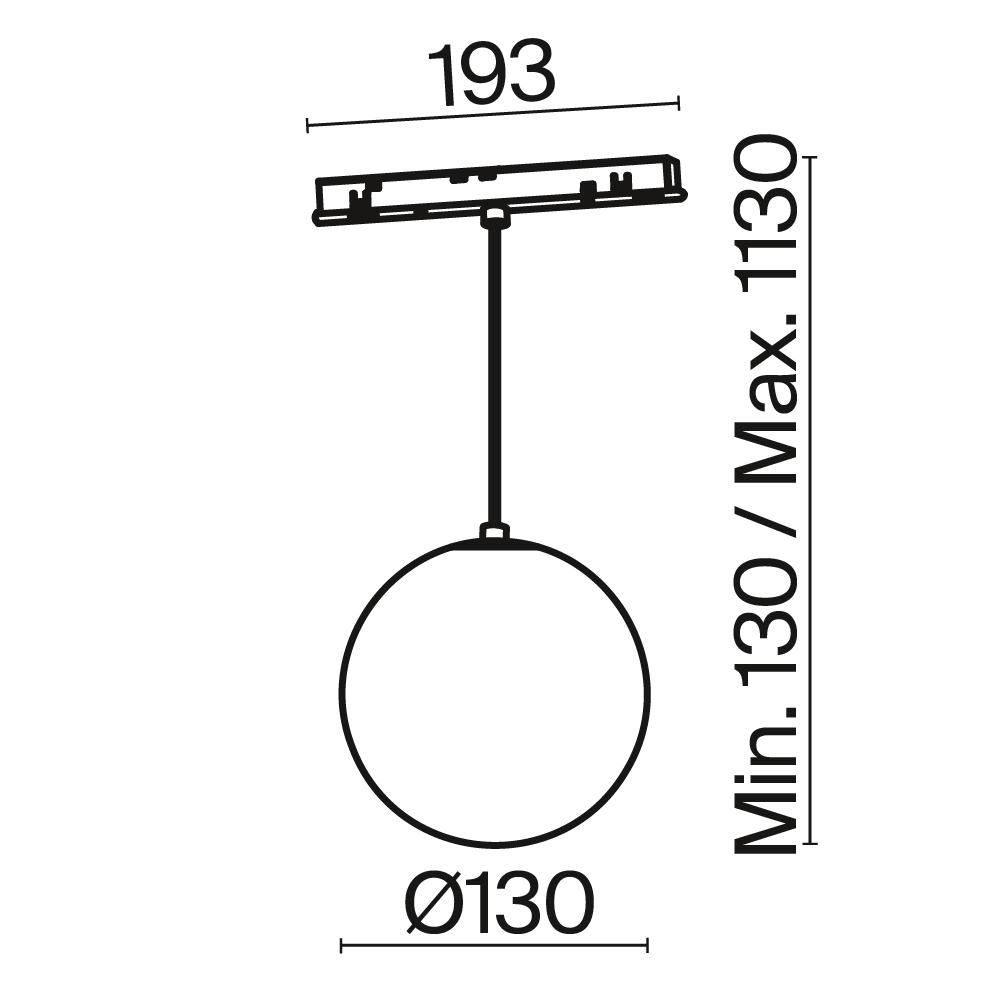 Трековый светильник Technical TR039-4-5WTW-DD-B