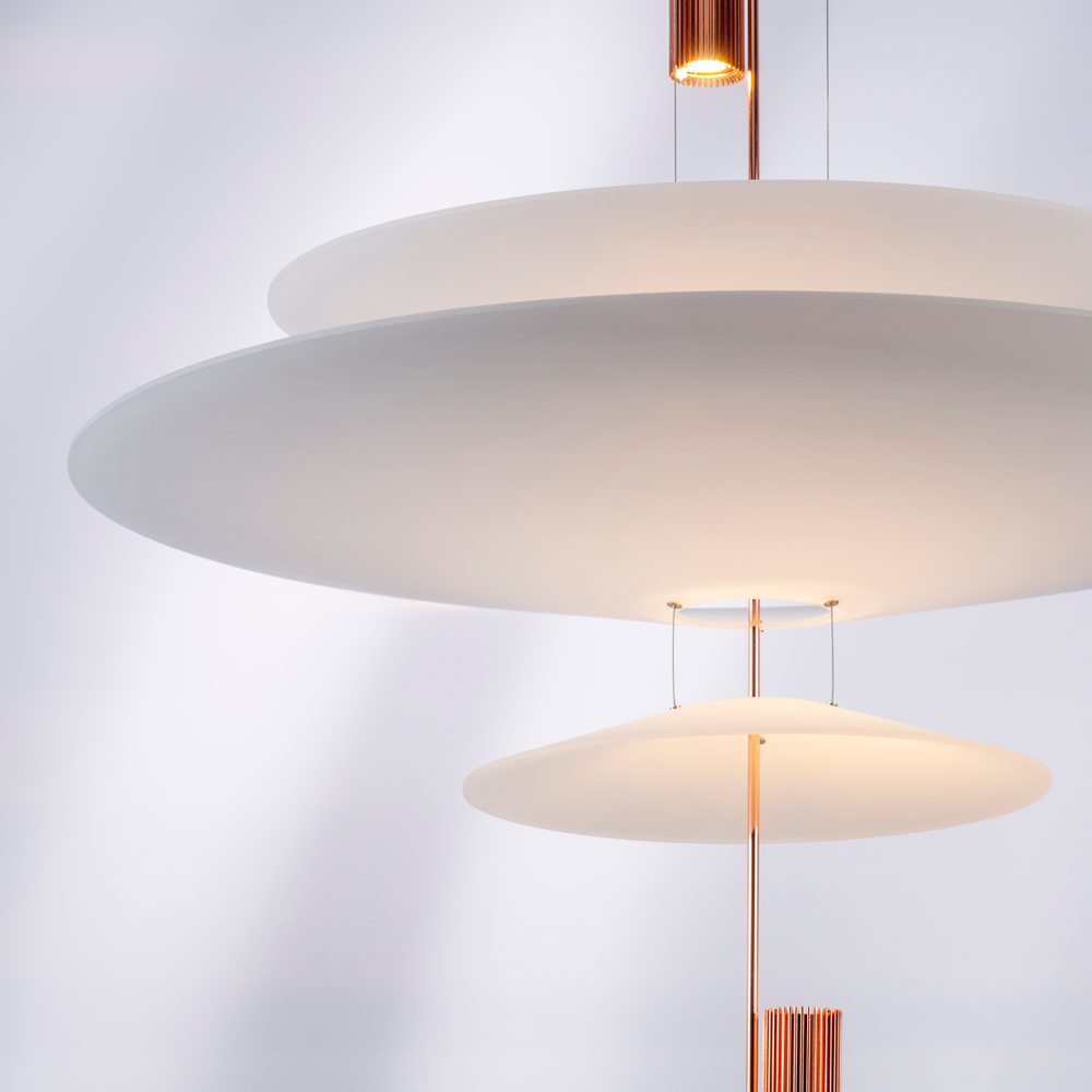 814532  2КОР! Люстра VIOLA LED 3x6W 560LM РОЗОВОЕ ЗОЛОТО/БЕЛЫЙ 3000K