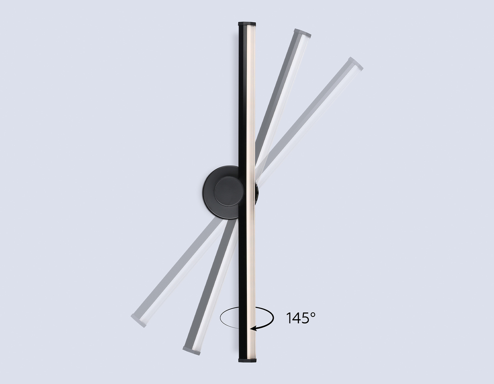 FL6102 BK черный 14W 3000K-6400K 605*100*60