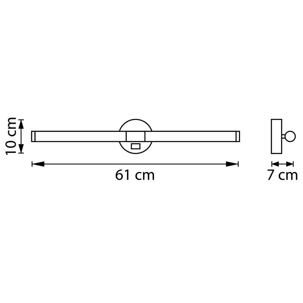 201027 Бра NOCE LED 14W 830LM ЧЕРНЫЙ 3000/4000/6000K