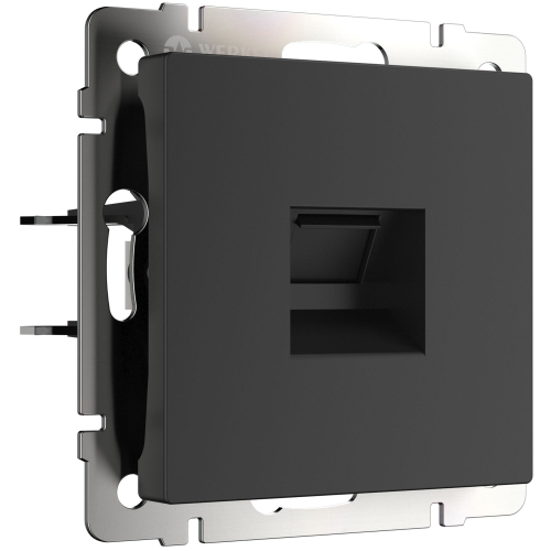 Купить Розетка Ethernet RJ-45 cat. 6A экранированная (черный матовый) W5120108