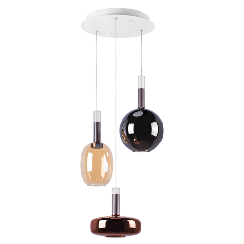 Купить 792139 Люстра DISCO 3x6W LED 600LM 120G БЕЛЫЙ/МУЛЬТИКОЛОР 3000К