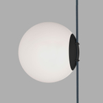DK5552-BK Cветильник для трека-ремня Belty, серия Orb, со светодиодом, D180*H181мм, 48V DC, 10W, RA90, 120°, 4000K, IP20, белый, акрил