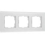 Рамка из стекла на 3 поста Senso белый soft-touch W0033101