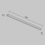 Линейный светильник Technical LL311032