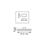 723027 Люстра LODI LED 25W 2000LM ЧЕРНЫЙ/ДЕРЕВО 3000K